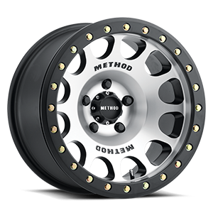 Method Race Wheels MR105 Beadlock 5 Machined with Matte Black Ring