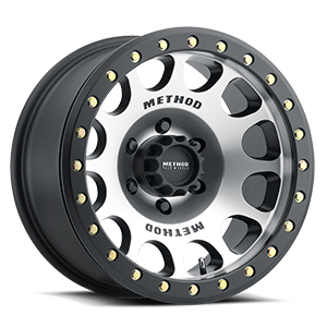 Method Race Wheels MR105 Beadlock 6 Machined with Matte Black Ring
