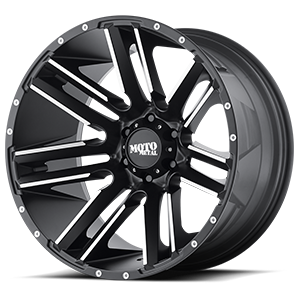 MO978 Razor Satin Black Machined 6 lug