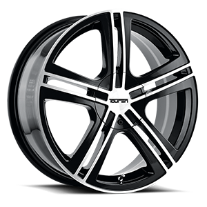 Touren Wheels TR62 5 Gloss Black Machined Face