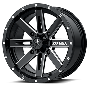 MSA Offroad Wheels M41 Boxer 4 Gloss Black Milled