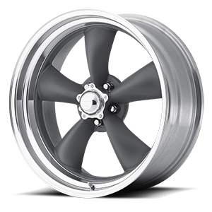 American Racing Custom Wheels VN215 Classic Torq Thrust II 1-Piece 5 Mag Gray w/ Machined Lip