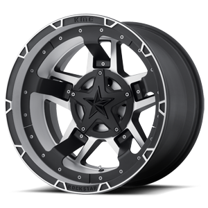 XD827 ROCKSTAR III Matte Black Machined 5 lug