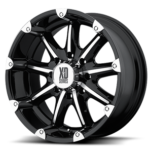 XD779 Badlands Gloss Black Machined 8 lug