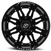 6 LUG XF-204 MATTE BLACK - 20X10