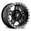 5 LUG ANZA - D557 MATTE BLACK W/ ANTHRACITE RING