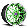 5 LUG BLQ CANDY GREEN W/ BRUSHED LIP