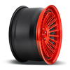 5 LUG BUC HI LUSTER CANDY RED W/ BRUSHED CANDY RED LIP
