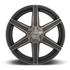 5 LUG CARINA - M236 MATTE BLACK/MACHINED/DDT