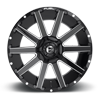 5 LUG CONTRA - D615 GLOSS BLACK & MILLED