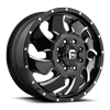 8 LUG CLEAVER DUALLY FRONT - D574 BLACK & MILLED