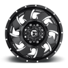 8 LUG CLEAVER DUALLY FRONT - D574 BLACK & MILLED