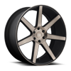 6 LUG FUTURE - S127 BLACK & MACHINED WITH DARK TINT 