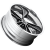 5 LUG DAYTON - US321 POLISHED W/ GLOSS BLACK WINDOWS
