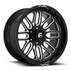 6 LUG IGNITE - D662 GLOSS BLACK & MILLED
