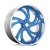 5 LUG KOMPRESSOR 5 - US451 MONTE CARLO BLUE W/ POLISHED LIP