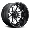 5 LUG NUTZ - D541 BLACK W/ MACHINED FACE