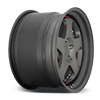 5 LUG ROC BRUSHED MATTE CANDY BLACK W/ GLOSS RED HARDWARE