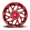 8 LUG RUNNER - D742 CANDY RED & MILLED