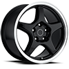 5 LUG STYLE 21 BLACK WITH MACHINED LIP