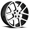 5 LUG STYLE 64 BLACK MACHINED
