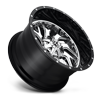 5 LUG TRITON - D211 CHROME FACE W/ GLOSS BLACK LIP