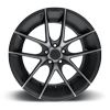5 LUG TARGA - M130 22X10 BLACK & MACHINED WITH DARKTINT 