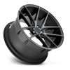5 LUG TARGA - M130 22X10 BLACK & MACHINED WITH DARKTINT 