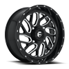 4 LUG TRITON - D581 - UTV 18X7 | 4 LUG | GLOSS BLACK & MILLED