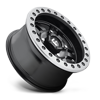 4 LUG ANZA BEADLOCK - D917 - UTV MATTE BLACK W/ ANTHRACITE RING