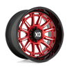 6 LUG XD865 PHOENIX CANDY RED MILLED WITH BLACK LIP