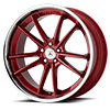 5 LUG ABL-23 SIGMA CANDY RED WITH CHROME LIP