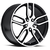 5 LUG STYLE 26 GLOSS BLACK MACHINED FACE