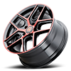 5 LUG TR79 GLOSS BLACK RED FACE