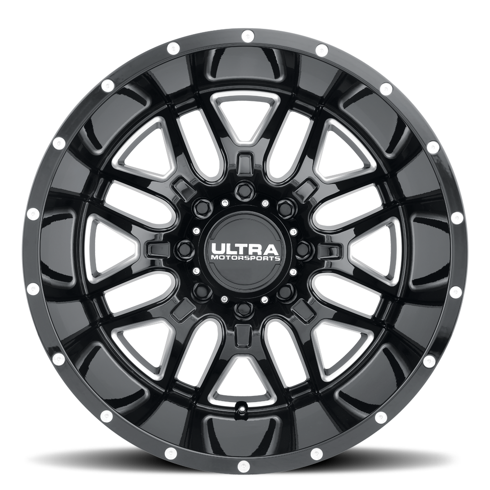 206-2183BM25 Ultra 206 Vortex Gloss Black Milled 20x10 6x5.5-25mm 